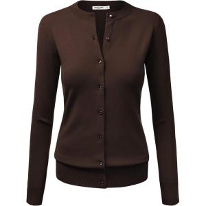 imageLL Womens Keep It Classic Round CardiganWsk781brown