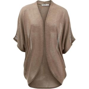 imageLock and Love Kimono Style Womens Short Sleeve OpenFront Batwing Cardigan Loose fitWsk1528taupe