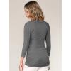 imageLock and Love Womens 34 Sleeve Cross Front Wrapped V Neck Top S3XLWt1255hdg