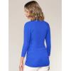 imageLock and Love Womens 34 Sleeve Cross Front Wrapped V Neck Top S3XLWt1255royalbrite
