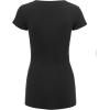 imageLock and Love Womens Basic Slim Fitted Short Sleeve Casual V Neck Cotton T ShirtWt1606black
