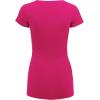 imageLock and Love Womens Basic Slim Fitted Short Sleeve Casual V Neck Cotton T ShirtWt1606fuchsia