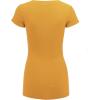 imageLock and Love Womens Basic Slim Fitted Short Sleeve Casual V Neck Cotton T ShirtWt1606mustard