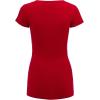 imageLock and Love Womens Basic Slim Fitted Short Sleeve Casual V Neck Cotton T ShirtWt1606red