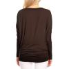 imageLock and Love Womens Casual Flowy Draped Long Sleeve Batwing Dolman Top  Soft ampamp Comfortable Loose Fit PulloverBrown