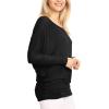 imageLock and Love Womens Casual Flowy Draped Long Sleeve Batwing Dolman Top  Soft ampamp Comfortable Loose Fit PulloverWt826black