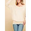 imageLock and Love Womens Casual Flowy Draped Long Sleeve Batwing Dolman Top  Soft ampamp Comfortable Loose Fit PulloverWt826cream