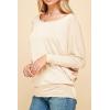 imageLock and Love Womens Casual Flowy Draped Long Sleeve Batwing Dolman Top  Soft ampamp Comfortable Loose Fit PulloverWt826cream