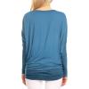 imageLock and Love Womens Casual Flowy Draped Long Sleeve Batwing Dolman Top  Soft ampamp Comfortable Loose Fit PulloverWt826denim