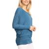 imageLock and Love Womens Casual Flowy Draped Long Sleeve Batwing Dolman Top  Soft ampamp Comfortable Loose Fit PulloverWt826denim