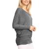 imageLock and Love Womens Casual Flowy Draped Long Sleeve Batwing Dolman Top  Soft ampamp Comfortable Loose Fit PulloverWt826hdg