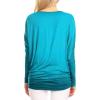 imageLock and Love Womens Casual Flowy Draped Long Sleeve Batwing Dolman Top  Soft ampamp Comfortable Loose Fit PulloverWt826jade