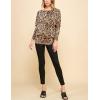 imageLock and Love Womens Casual Flowy Draped Long Sleeve Batwing Dolman Top  Soft ampamp Comfortable Loose Fit PulloverWt826leopard
