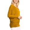 imageLock and Love Womens Casual Flowy Draped Long Sleeve Batwing Dolman Top  Soft ampamp Comfortable Loose Fit PulloverWt826mustard