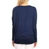 imageLock and Love Womens Casual Flowy Draped Long Sleeve Batwing Dolman Top  Soft ampamp Comfortable Loose Fit PulloverWt826navy