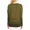 imageLock and Love Womens Casual Flowy Draped Long Sleeve Batwing Dolman Top  Soft ampamp Comfortable Loose Fit PulloverWt826olive