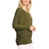 imageLock and Love Womens Casual Flowy Draped Long Sleeve Batwing Dolman Top  Soft ampamp Comfortable Loose Fit PulloverWt826olive