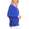 imageLock and Love Womens Casual Flowy Draped Long Sleeve Batwing Dolman Top  Soft ampamp Comfortable Loose Fit PulloverWt826royalbrite