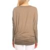 imageLock and Love Womens Casual Flowy Draped Long Sleeve Batwing Dolman Top  Soft ampamp Comfortable Loose Fit PulloverWt826taupe