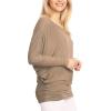 imageLock and Love Womens Casual Flowy Draped Long Sleeve Batwing Dolman Top  Soft ampamp Comfortable Loose Fit PulloverWt826taupe
