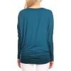 imageLock and Love Womens Casual Flowy Draped Long Sleeve Batwing Dolman Top  Soft ampamp Comfortable Loose Fit PulloverWt826teal