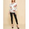 imageLock and Love Womens Casual Flowy Draped Long Sleeve Batwing Dolman Top  Soft ampamp Comfortable Loose Fit PulloverWt826whitefloral