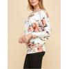 imageLock and Love Womens Casual Flowy Draped Long Sleeve Batwing Dolman Top  Soft ampamp Comfortable Loose Fit PulloverWt826whitefloral