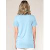 imageLock and Love Womens Casual Shirts Twist Knot Tunics TopsWt2312aqua