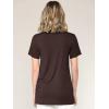 imageLock and Love Womens Casual Shirts Twist Knot Tunics TopsWt2312brown