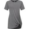 imageLock and Love Womens Casual Shirts Twist Knot Tunics TopsWt2312hdg
