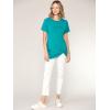 imageLock and Love Womens Casual Shirts Twist Knot Tunics TopsWt2312jade