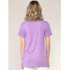 imageLock and Love Womens Casual Shirts Twist Knot Tunics TopsWt2312lilac