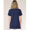 imageLock and Love Womens Casual Shirts Twist Knot Tunics TopsWt2312navy