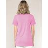 imageLock and Love Womens Casual Shirts Twist Knot Tunics TopsWt2312pink