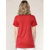 imageLock and Love Womens Casual Shirts Twist Knot Tunics TopsWt2312red