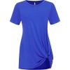 imageLock and Love Womens Casual Shirts Twist Knot Tunics TopsWt2312royalbrite