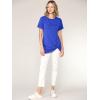 imageLock and Love Womens Casual Shirts Twist Knot Tunics TopsWt2312royalbrite