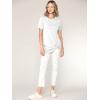 imageLock and Love Womens Casual Shirts Twist Knot Tunics TopsWt2312white