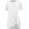 imageLock and Love Womens Casual Shirts Twist Knot Tunics TopsWt2312white