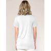 imageLock and Love Womens Casual Shirts Twist Knot Tunics TopsWt2312white