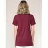 imageLock and Love Womens Casual Shirts Twist Knot Tunics TopsWt2312wine