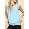 imageLock and Love Womens Scoop Neck Short Sleeve SolidPrintDipDye Sweetheart Top S3XL Plus SizeWt1054aqua