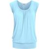 imageLock and Love Womens Scoop Neck Short Sleeve SolidPrintDipDye Sweetheart Top S3XL Plus SizeWt1054aqua