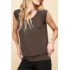 imageLock and Love Womens Scoop Neck Short Sleeve SolidPrintDipDye Sweetheart Top S3XL Plus SizeWt1054brown