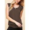 imageLock and Love Womens Scoop Neck Short Sleeve SolidPrintDipDye Sweetheart Top S3XL Plus SizeWt1054brown