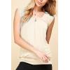 imageLock and Love Womens Scoop Neck Short Sleeve SolidPrintDipDye Sweetheart Top S3XL Plus SizeWt1054cream