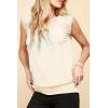 imageLock and Love Womens Scoop Neck Short Sleeve SolidPrintDipDye Sweetheart Top S3XL Plus SizeWt1054cream