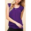 imageLock and Love Womens Scoop Neck Short Sleeve SolidPrintDipDye Sweetheart Top S3XL Plus SizeWt1054darkpurple
