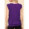 imageLock and Love Womens Scoop Neck Short Sleeve SolidPrintDipDye Sweetheart Top S3XL Plus SizeWt1054darkpurple