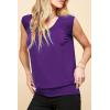 imageLock and Love Womens Scoop Neck Short Sleeve SolidPrintDipDye Sweetheart Top S3XL Plus SizeWt1054darkpurple